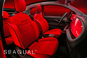 New dedicated seats with SEAQUAL<sup>®</sup> MARINE PLASTIC <sup>(1)</sup>, in 3 exclusive variants 